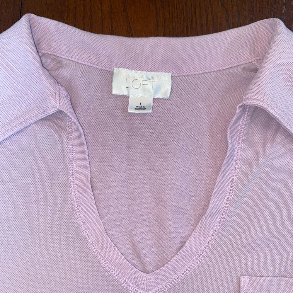 Lavender Buttonless Polo - image 3